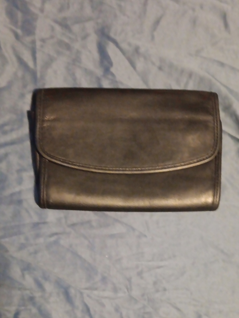 Coach Black Leather Clutch Wristlet
